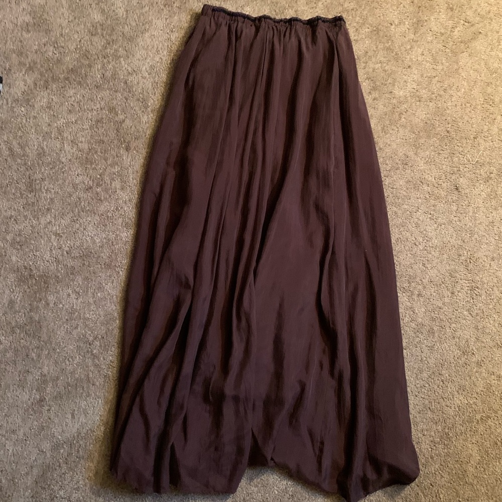Zbd design long skirt brown (D167)